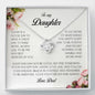 To My Daughter, Love Knot Necklace
