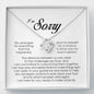 I'm Sorry Gift For Her, Love Knot Necklace
