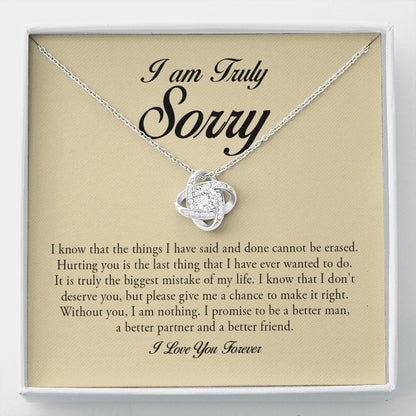 I Am Truly Sorry, Love Knot Necklace