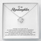 To My Stepdaughter Gift, Love Knot Necklace