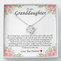 To My Granddaughter, Love Knot Necklace