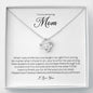To My Amazing Mom, Love Knot Necklace