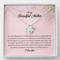 To My Beautiful Mother, Love Knot Necklace