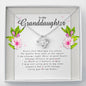 Love Knot Necklace, Granddaughter Gift from Grandpa / Grandma