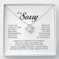 I'm Sorry Gift, Love Knot Necklace