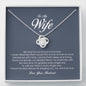 To My Wife, Love Knot Necklace