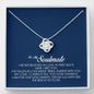 To My Soulmate, Love Knot Necklace