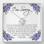 I'm Sorry Gift for Her, Love Knot Necklace