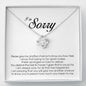 I'm Sorry Gift, Love Knot Necklace