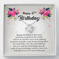 Love Knot Necklace, 47th Birthday Gift
