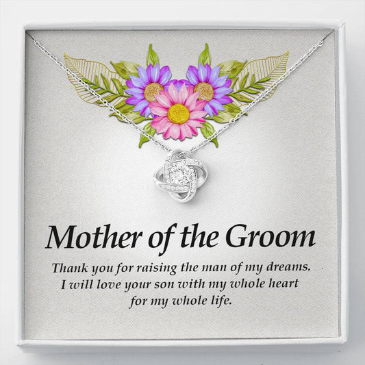 Love Knot Necklace, Mother of the Groom Gift