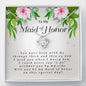 Love Knot Necklace, To My Maid of Honor