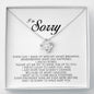 I'm Sorry Gift, Love Knot Necklace
