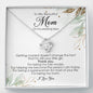 To My Beautiful Mom on My Wedding Day, Love Knot Necklace