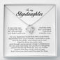 To My Stepdaughter Gift, Love Knot Necklace