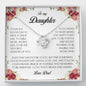To My Daughter, Love Knot Necklace