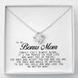 To my Bonus Mom Gift, Love Knot Necklace