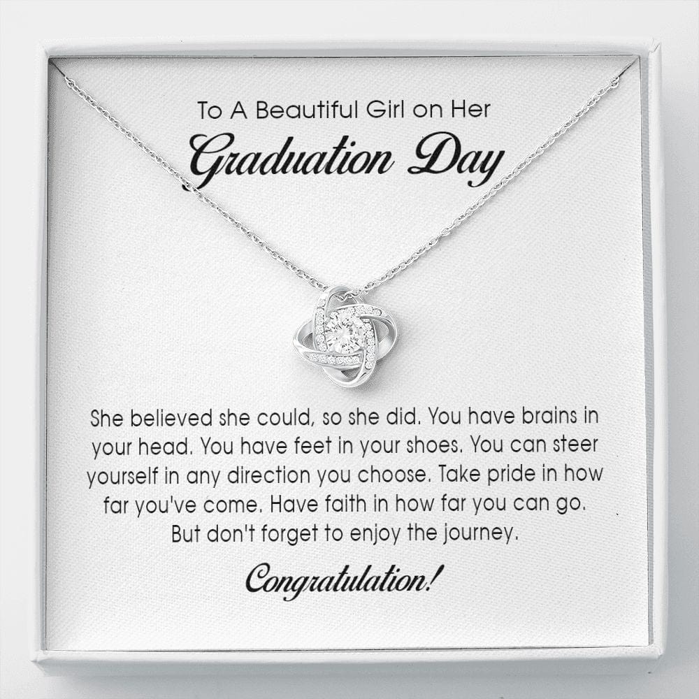 Graduation Gift, Love Knot Necklace