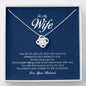 To My Wife, Love Knot Necklace