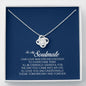 To My Soulmate, Love Knot Necklace