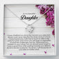 To My Beautiful Daughter, Love Knot Necklace