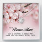 To my Bonus Mom Gift, Love Knot Necklace