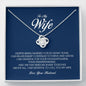 To My Wife, Love Knot Necklace