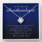 Love Knot Necklace, Anesthesiologist Gift, Thank You Gift, Appreciation Gift, Best Birthday Christmas Gift Idea