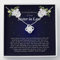 Love Knot Necklace, In Loving Memory of Your Sister In Law