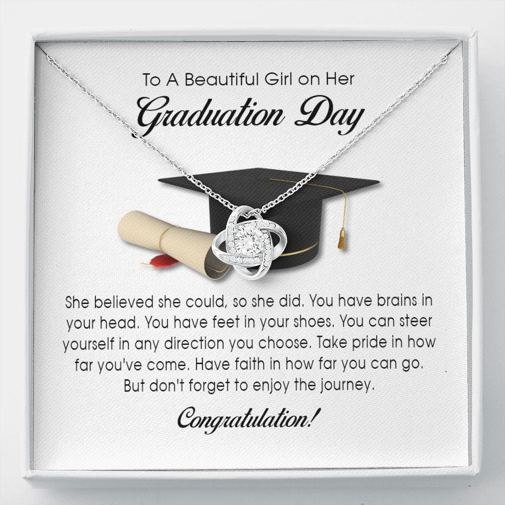 Graduation Gift, Love Knot Necklace