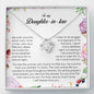 To My Daughter In Law, Love Knot Necklace