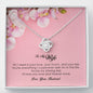 To My Wife, Love Knot Necklace