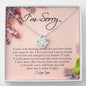 I'm Sorry Gift for Her, Love Knot Necklace