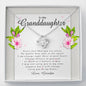 Love Knot Necklace, Granddaughter Gift from Grandpa