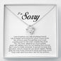 I'm Sorry Gift For Her, Love Knot Necklace