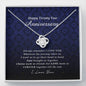 Love Knot Necklace, Happy Twenty Year Anniversary