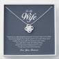 To My Wife, Love Knot Necklace