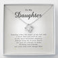 Love Knot Necklace, Gift for Daughter from Mom / Dad