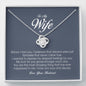 To My Wife, Love Knot Necklace