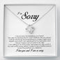 I'm Sorry Gift For Her, Love Knot Necklace