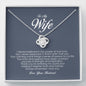 To My Wife, Love Knot Necklace