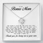 To my Bonus Mom Gift, Love Knot Necklace