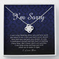 Love Knot Necklace, I'm Sorry Jewelry Card
