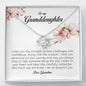 To My Granddaughter, Love Knot Necklace