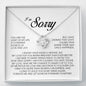 I'm Sorry Gift For Her, Love Knot Necklace