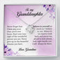 To My Granddaughter, Love Knot Necklace