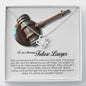 Future Lawyer Gift, Love Knot Necklace