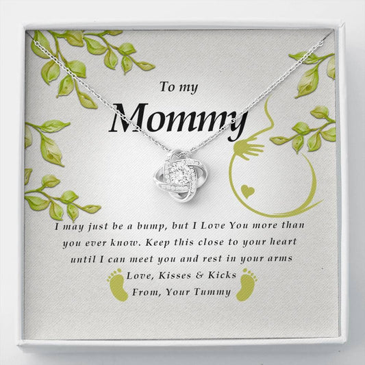 Love Knot Necklace, To My Mommy from Tummy