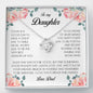 To My Daughter, Love Knot Necklace