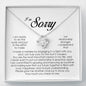 I'm Sorry Gift For Her, Love Knot Necklace
